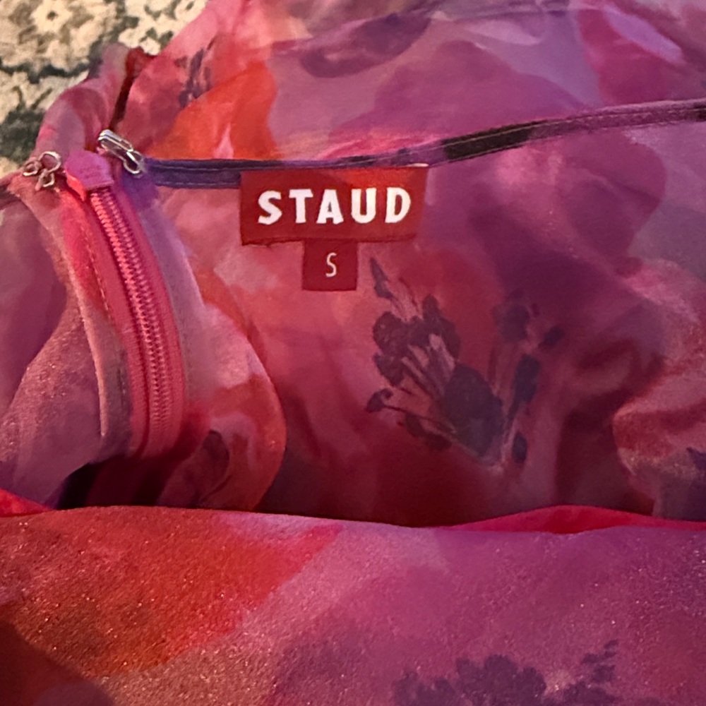 STAUD Pink Floral Maxi Dress - Picture 3 of 3